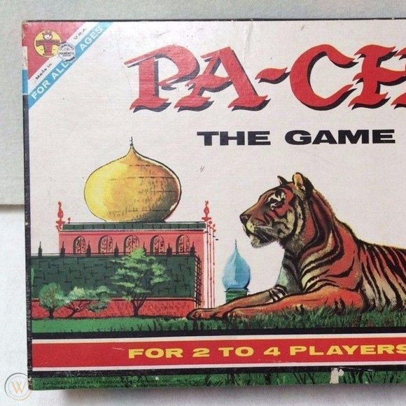 PACHISI Board Game - Classic Game of India Vtg 60s Family Game a.k.a. PARCHEESI - Picture 5 of 6